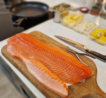 Seasonal produce prepared by luxury private chef NI